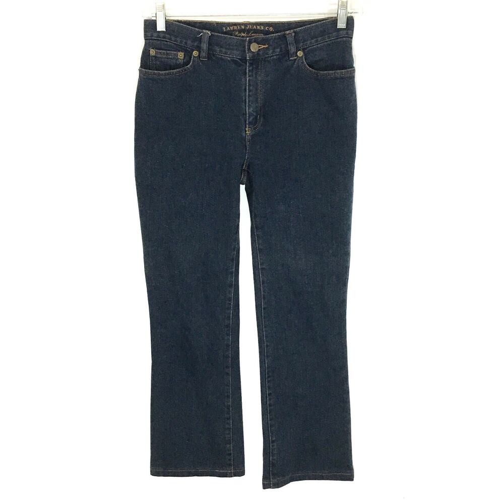 Lauren Jeans Co. Ralph Bootcut Mid Rise Womens 2 Stretch Western Casual Preppy